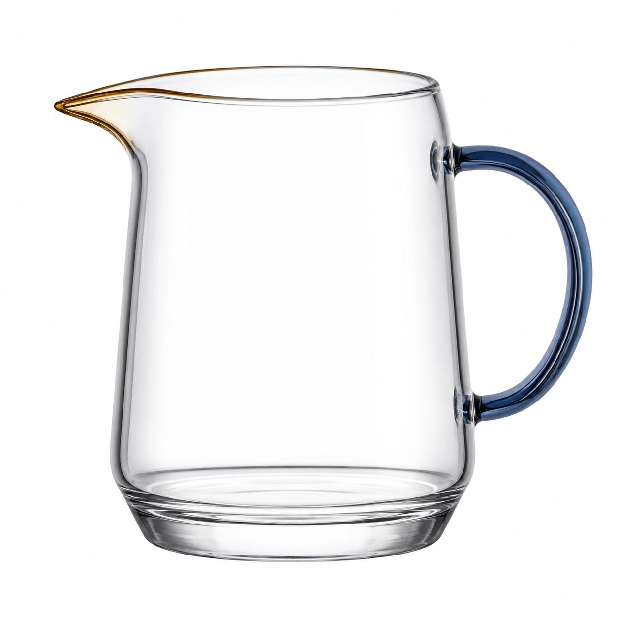 Glaskrug 1000ml mit Blauem Griff