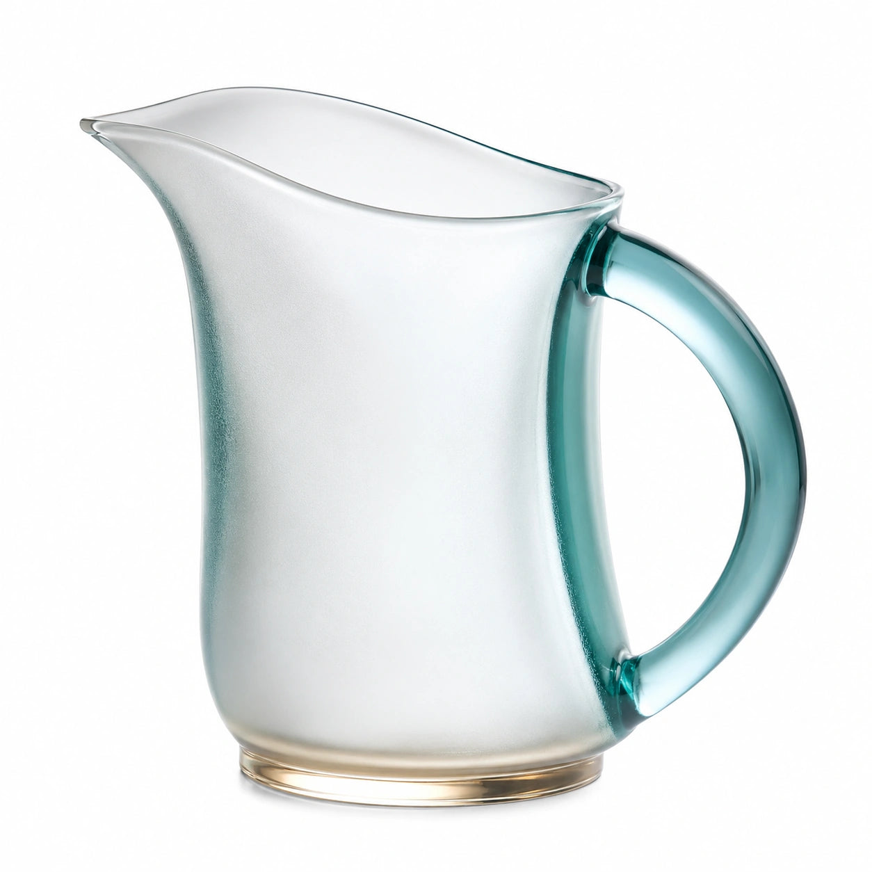 Glaskaraffe mit Griff 1500 ml Transparent/Blau