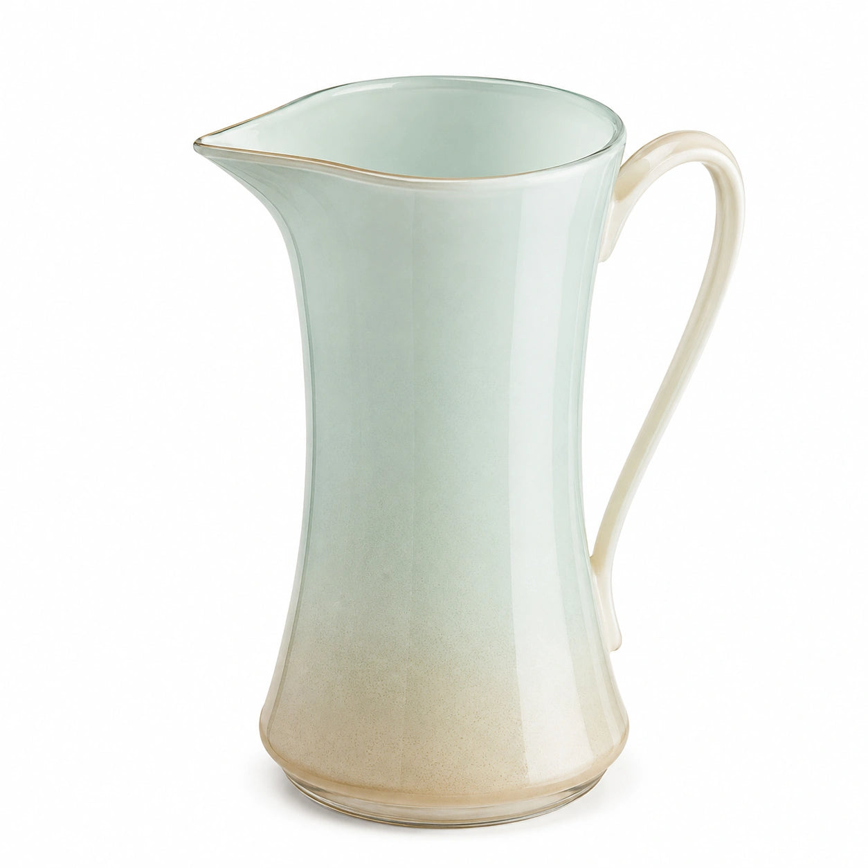 Keramik Krug Pastellgrün/Beige 1000 ml