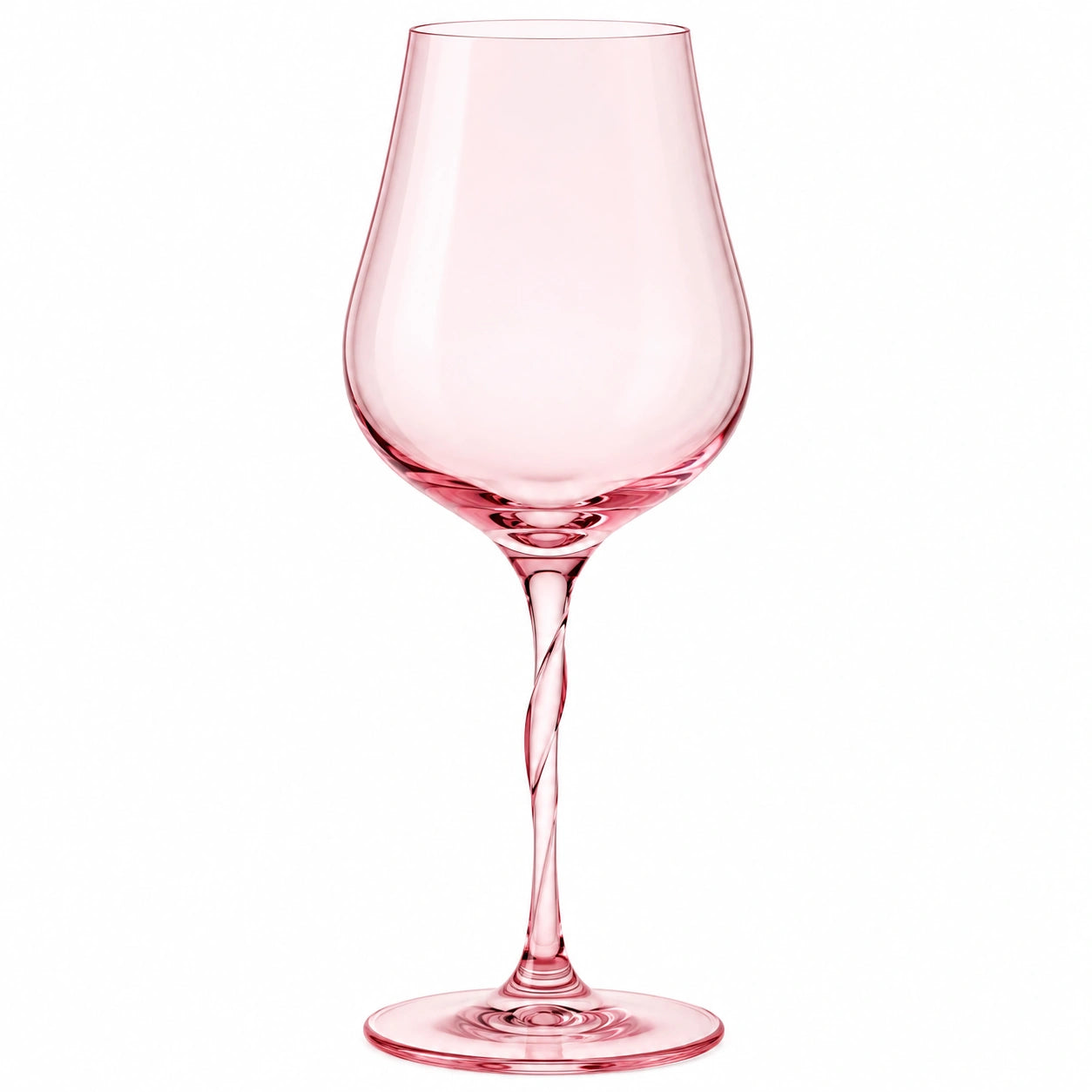 Weinglas 350ml, Twist-Stiel, Rosa