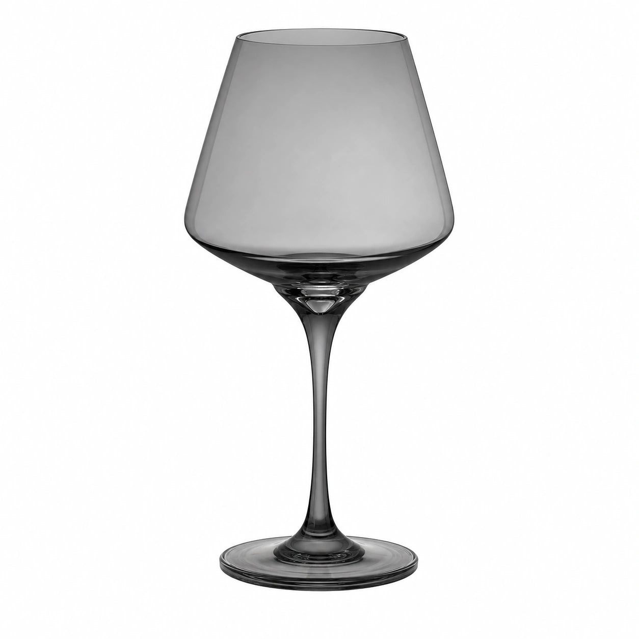 Schwarzes Weinglas mit Breitrand Design 500ml