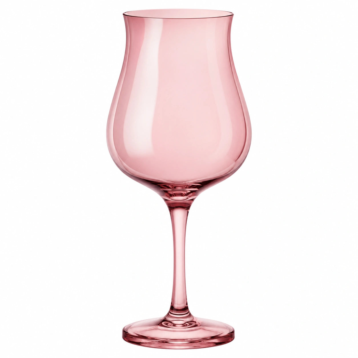 Rosa Weinglas 450 ml Tulpenform