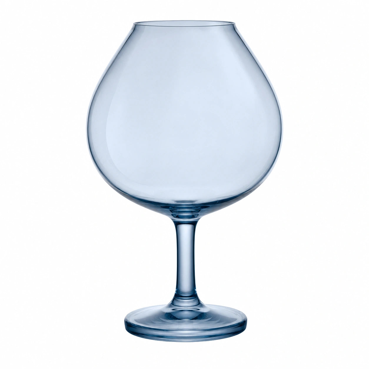 Bauchiges Weinglas 500ml Transparent Blau