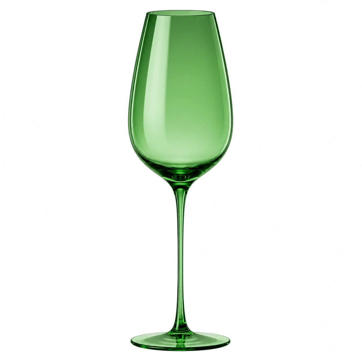 Grünes Weinglas 350 ml, Tulpenform
