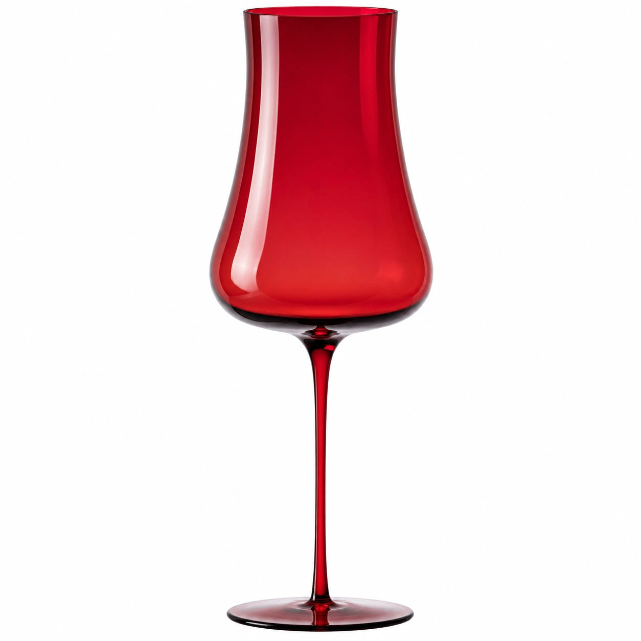 Rotweinglas 445ml Tulpenform Rot