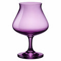 Rotweinglas Lila 500ml Tulpenform
