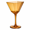 Geometrisches Cocktailglas in Bernstein 250ml