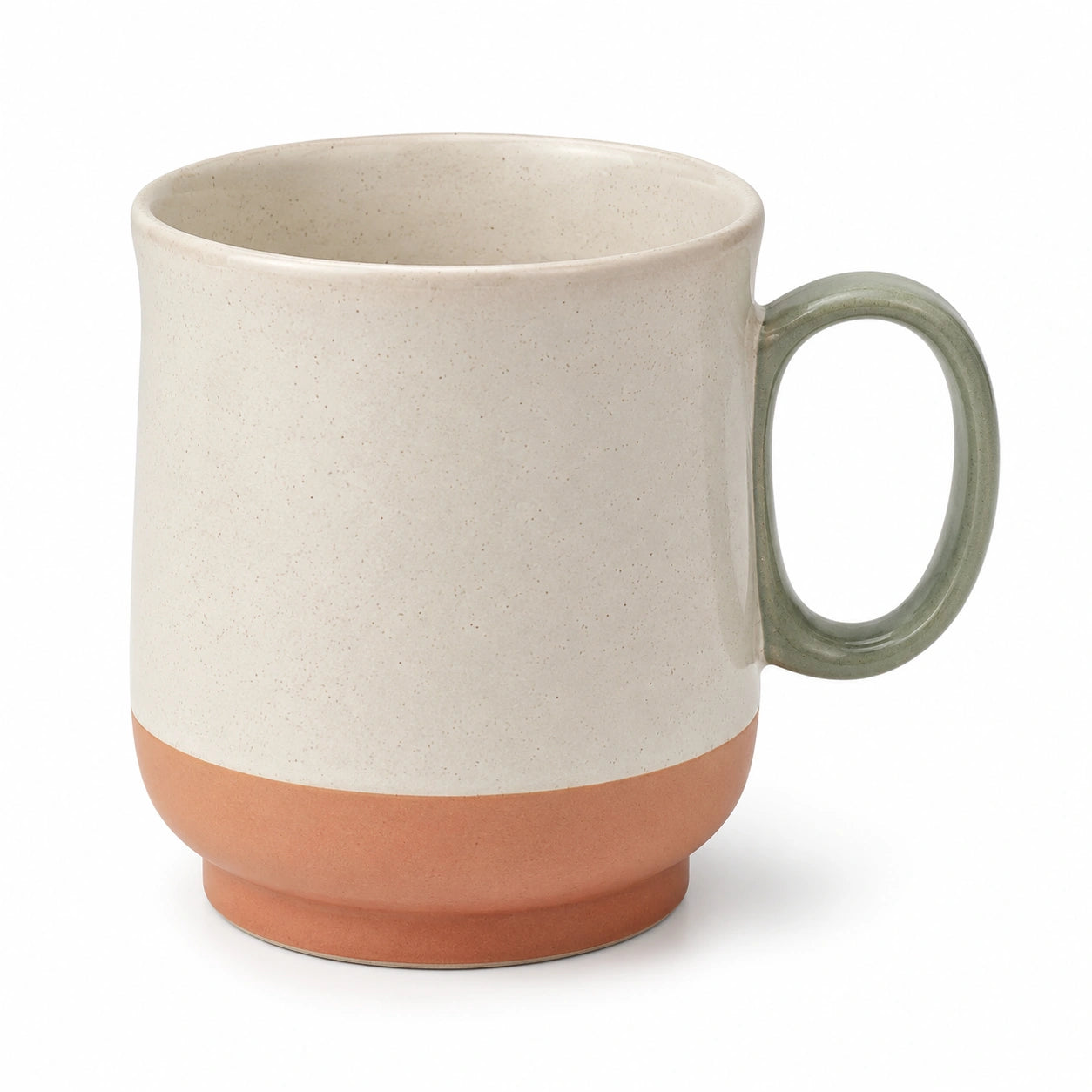 Keramikbecher 300ml Beige/Grün
